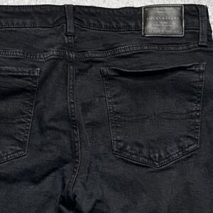 Lucky Brand Sweet Straight Jeans Womens Size 14 Black Denim Raw Hem School